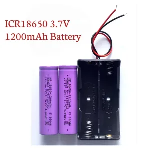 BME 18650 1200mah Lithium battery With Battery socket (1pair)
