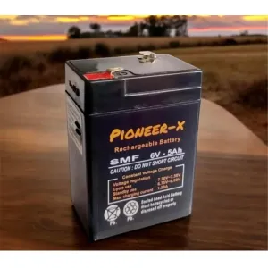 BME 6 Volt 5 Ampere AGM-SMF Lead Acid Battery for Toy Cars, Weighing Machine(pack of 1)