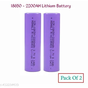 BME 2200mAh 3.7V 18650 Li-ion lithium rechargeable cells battery (Pack Of 2)

