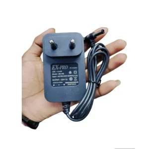 BME 12V 1A Adaptor Double Pin Used For DTH ,Set Top Box, Battery Charge,Led light. 