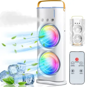 BME Double Ended Spray Fan, Three-Hole Spray Charging Fan, High-Wind Cooling Electric Fan 