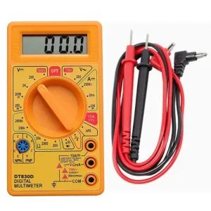 BME DT830D - Pocket Size Digital Multimeter - Multipurpose Electric meter. With Probe