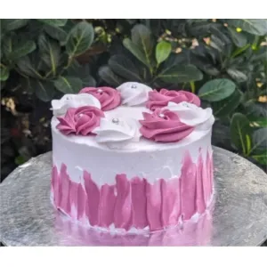 Pink French Rosette cake 