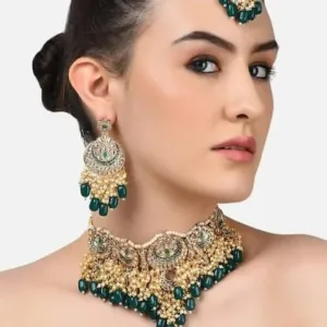 Necklace & Choker set In Brass 