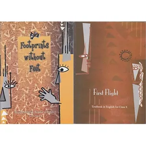 NCERT Footprints Without Feet - Supplementary Reader And First Flight English Textbook for Class - 10 ( Set of 2 Books )