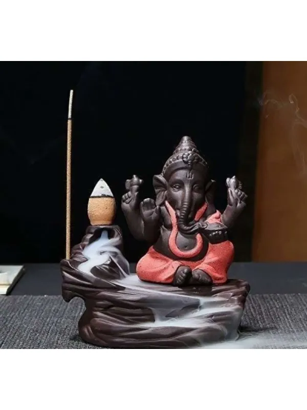 Smoke Backflow Ganesh ji Decorative Showpiece