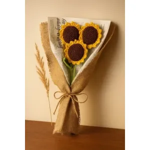 Sun-Kissed Trio Forever Sunflower Bouquet 