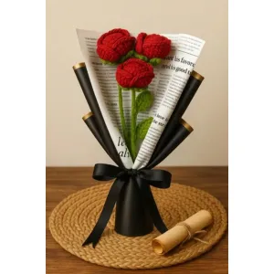 You,Me,Us - Forever Crochet Rose Trio