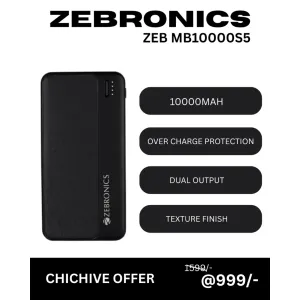 ZEBRONICS ZEB MB10000S5 10000MAH powerbank