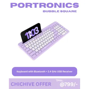 PORTRONICS BUBBLE SQUARE wireless
