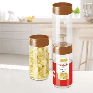 MILTON STACK IT जार 1000 ML (02 पीस सेट)