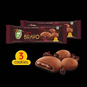 Dark Bravo Chocolate Biscuits 60pc