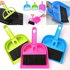Mini Dustpan With Brush Broom Set For Multipurpose Cleaning , Supdi 2 pcs 