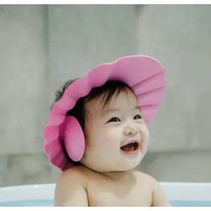 Soft Adjustable Baby Shower Cap - Splash- proof Eye & Ear Protection For Bath Time 