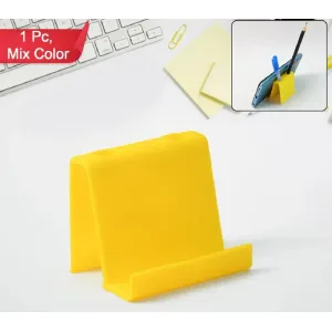 Multifunctional plastic mobile phone stand & pen holder (1 pc & mix colour)
