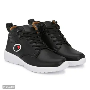 Leatherette Trendy Modern Daily Wear Lace Ups Running Casual Shoes Sneakers For Men