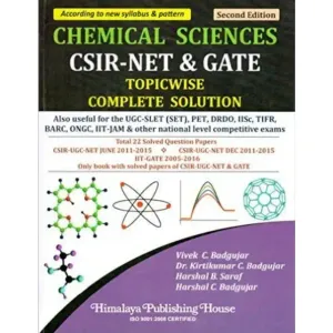 Chemical Sciences CSIR- NET & GATE Topicwise Complete Solution, 2nd ed.

