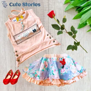 CuteStories Girls Skirt Top For 6 Month to 1 Year