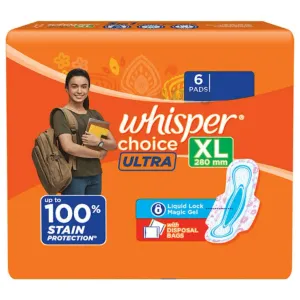 WHISPER CHOICE ULTRA XL 6PC 