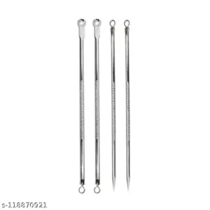 Stainless Steel Blackhead Remover, Acne Tools (Pack of 4)
