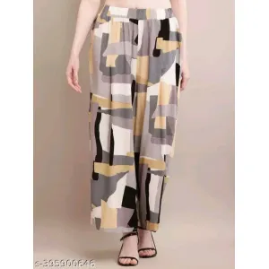 NOBARR Women's Floral Multicolor Palazzos