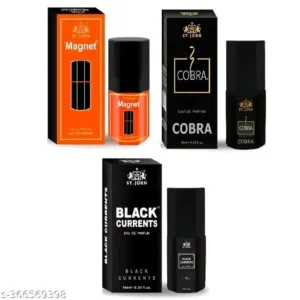 ST.JOHN Perfume Body Spray For Men & Women, Magnet Perfume 10ml, Cobra Perfume 10ml, Black