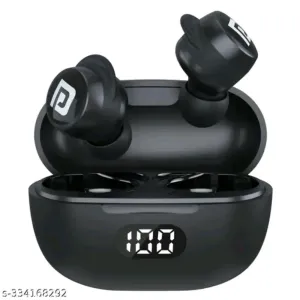 Portronics Harmonics Twins S5 Smart TWS Earbuds with LED Display, 15Hrs Playtime, Bluetoot