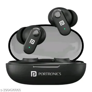 Portronics Harmonics Twins S16 In Ear Wireless TWS Earbuds with 24 Hrs Playtime, Clear Cal