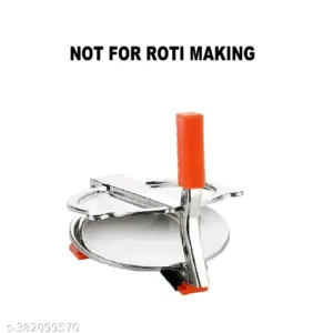 Stainless Steel Puri Maker Press Machine - ROTI CHAPATI Presser for Home - PAPAD-KHAKHRA- 