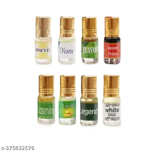 Hasi combo pack for pooja use - Attar | 8 different perfume | For men and Women| Long last