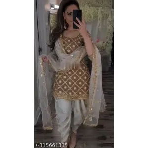 *Launching New Designer Party Wear Look Top & Dhoti Salwar