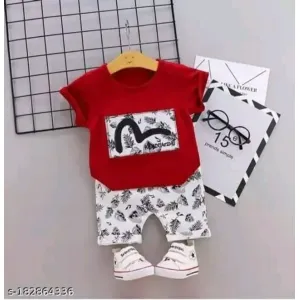 Girls and Boys Kids Clothing Sets Pack Of 3 T-shirts and 3 Shorts sets