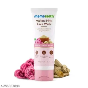 Multani Mitti Face Wash with Multani Mitti & Bulgarian Rose For Oil Control & Acne - 100 m