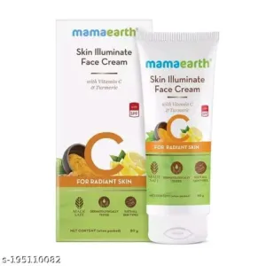 Mamaearth Skin Illuminate Face Cream, for skin brightening, with Vitamin C and Turmeric fo