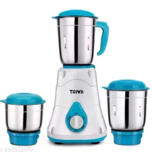 TRIVA POWERMAX750 MIXER GRINDER-500W, 3 JARS (LIQUIDIZING, GRINDING, 400ML BIG CHUTNEYJAR)