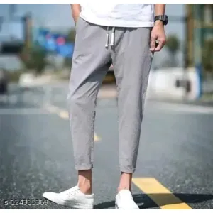 SG Solid DryFit Grey Track Pant for Men 