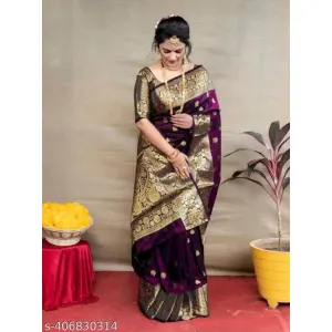 New art silk banarasi silk design for party wear 2024
