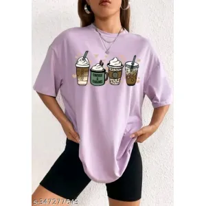 Over size levendar trendi tee shirt for women