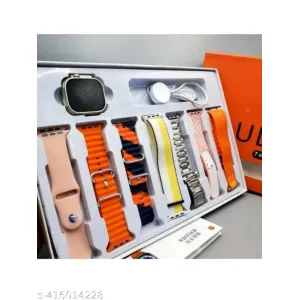 8 Ultra 7 in 1-49 MM Bluetooth Calling Sports Mode Fitness 7 Belt for Men & Women Smartwat