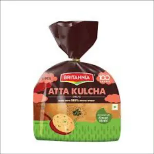 Britannia Atta Kulcha/ Bread - Made With 100% Wholewheat 250g