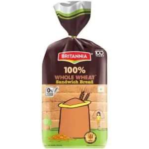 Britannia 100% Wholewheat Bread 450g