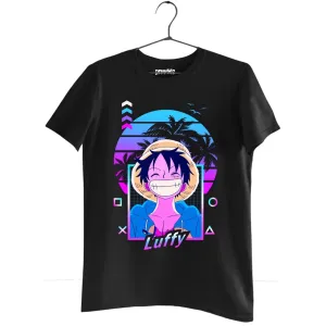 Denkooz Unisex Onepiece Anime Luffy Printed Regular Tshirt 