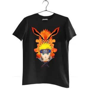 Denkooz Naruto Ninetales Anime printed Unisex Regular T-shirt 