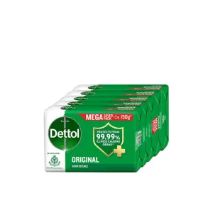 Dettol Original Bath Soap (150 gm. - Pac of 6)/ डिटोल ओरिजनल साबुन