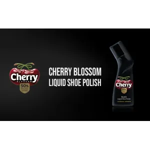 Cherry Liquid Black Shoes Police(75 ml.)/ लिक्विड ब्लैक शूज पोलिश 