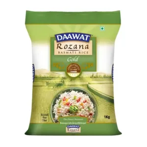 Dawat Rozana Gold Basmati Rice (1 Kg. + 200 gm.) Extra Free/ दावत रोजाना गोल्ड बासमती चावल