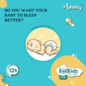 Ammy NB Baby Pants (Small-10 Pcs)/ बेबी डायपर 