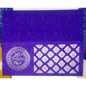 2 Fold( Blue) invitation Fashion card