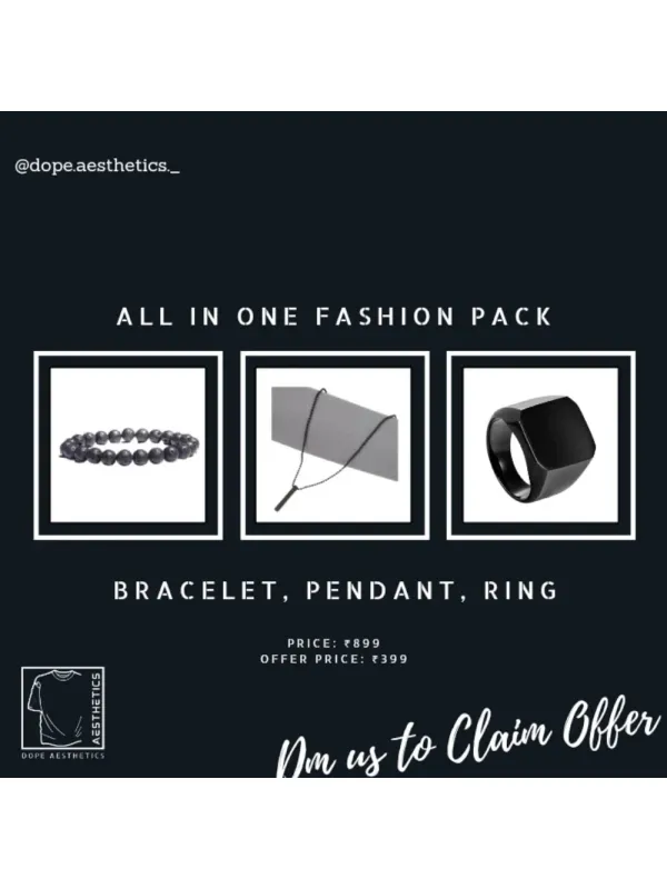 All In One Fashion Pack(Ring, Bracelet, Pendant)