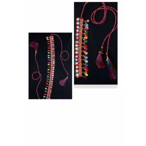 Navratri special kodi mirror waist belt 
